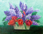 Lilacs and Tulips